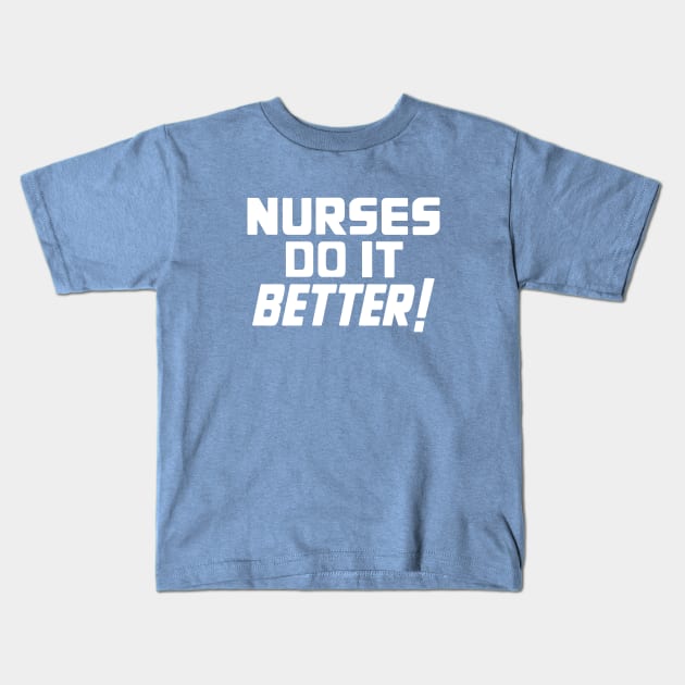 Nurses Rock Vintage Kids T-Shirt by alfiegray